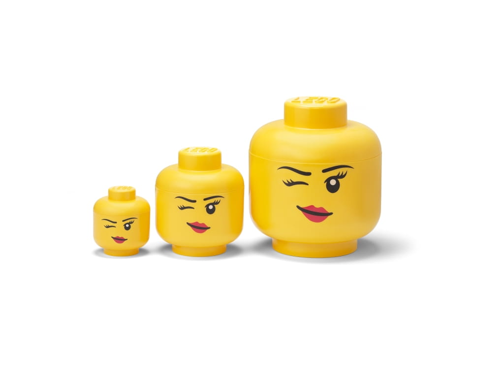 Zestaw 3x głowa  LEGO Oczko (Duża, mała, mini)