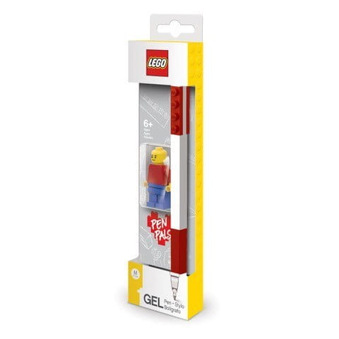 Lego czerwony długopis żelowy z figurką - obrazek 2