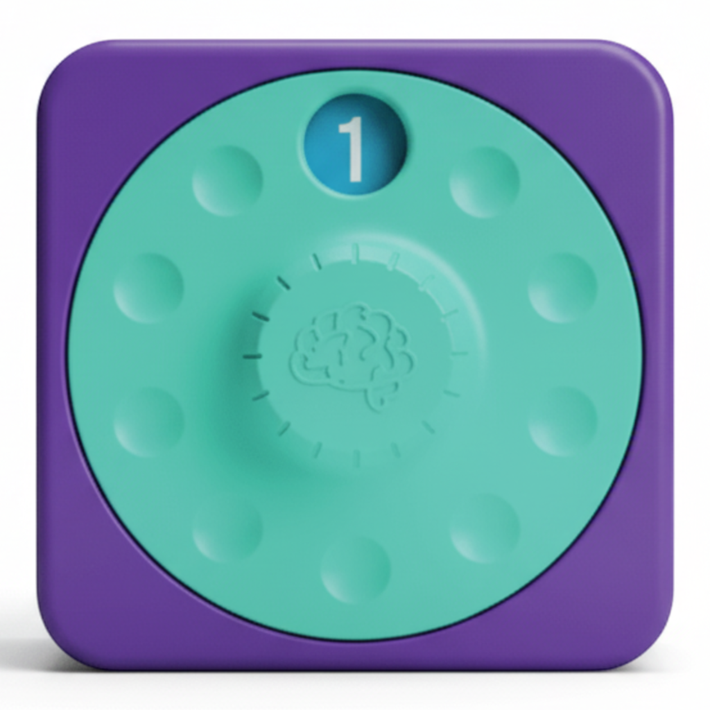 PlayTab Sensoryczny Kwadrat Tarcza numerowa  Fat Brain Toys