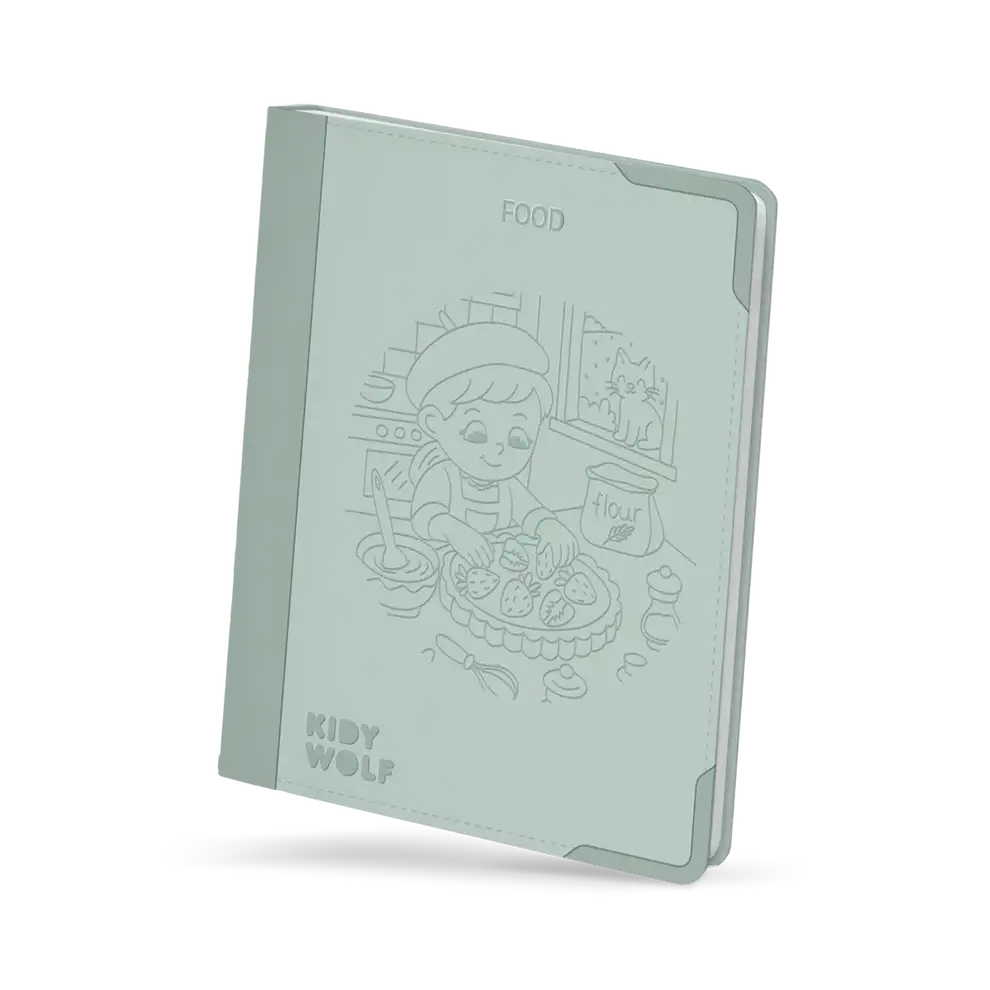 Tablet graficzny z szablonami do rysowania KIDYDRAW-PAD - Food around the world  Kidy Wolf