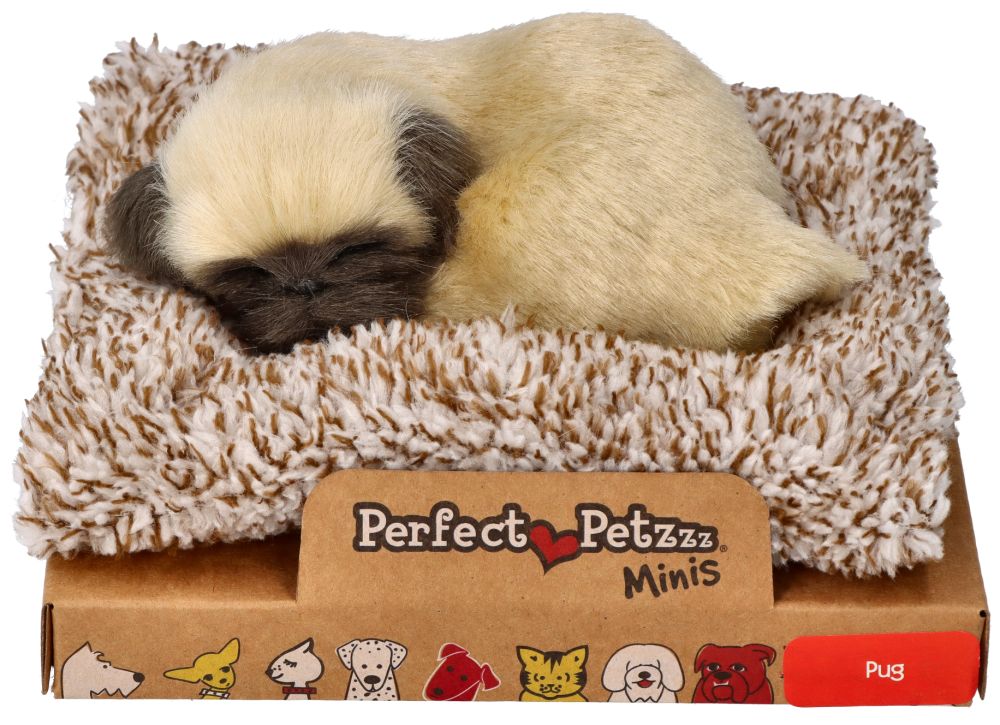 Śpiący szczeniaczek Mops  Perfect Petzzz