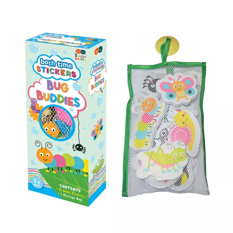 Naklejki piankowe do kąpieli robaczki  Buddy&Barney