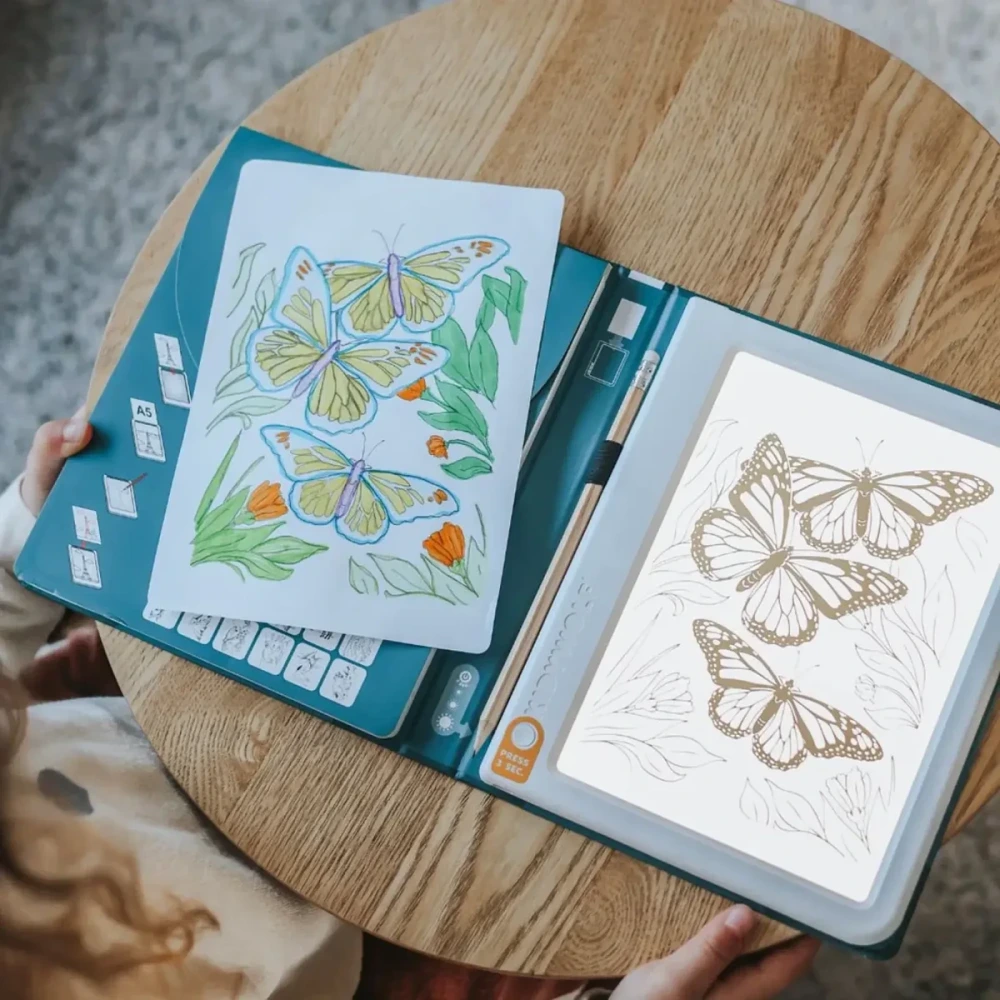 Tablet graficzny z szablonami do rysowania KIDYDRAW-PAD - Animals KidyWolf