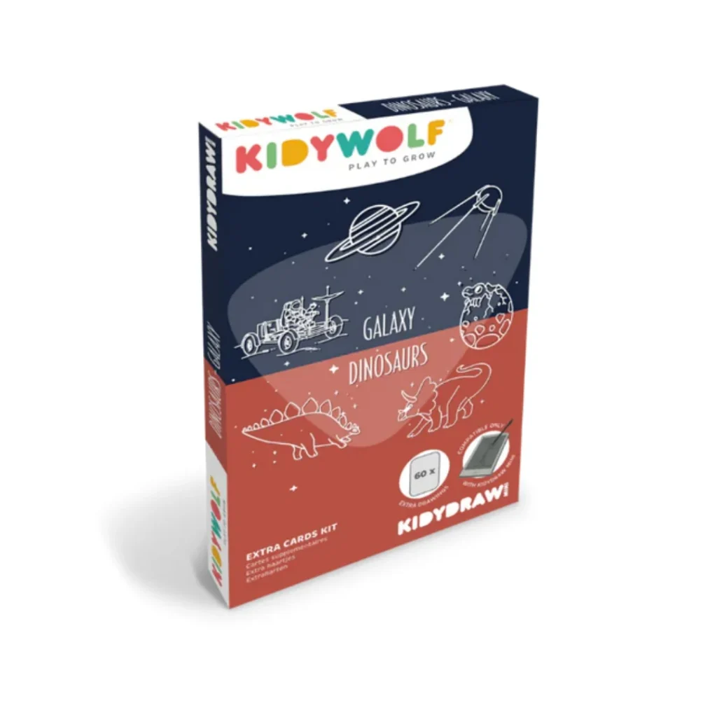 Wkłady uzupełniające do Kidydraw-mini Kidywolf Dino/Galaxy