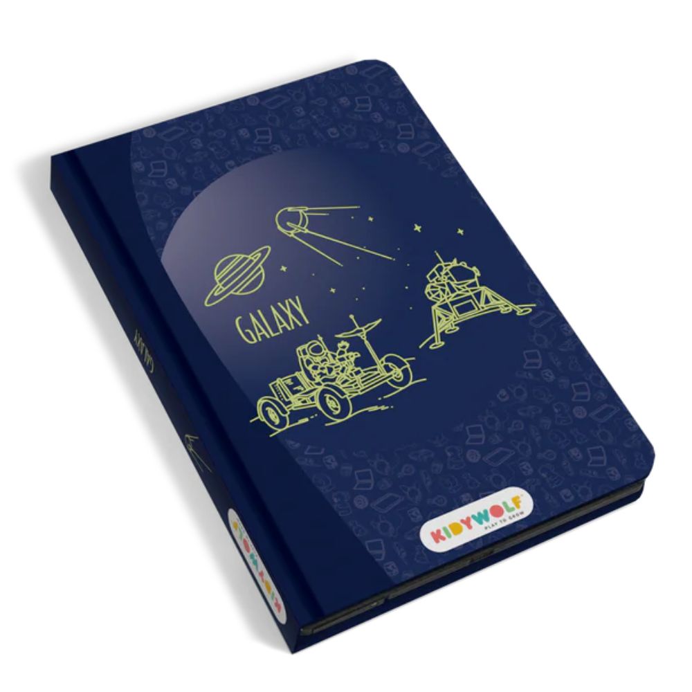 Tablet graficzny z szablonami do rysowania KIDYDRAW-MINI - Galaktyka