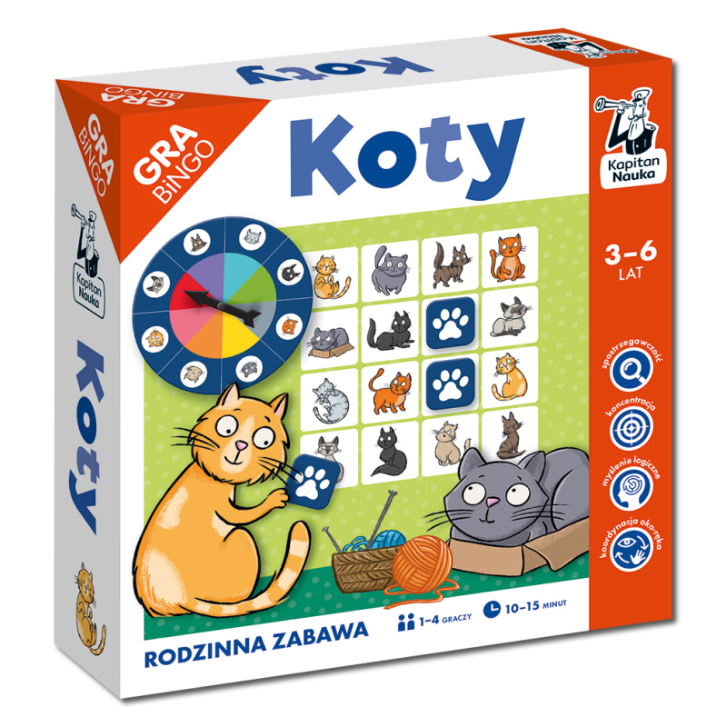 Koty Gra Bingo – Kapitan Nauka