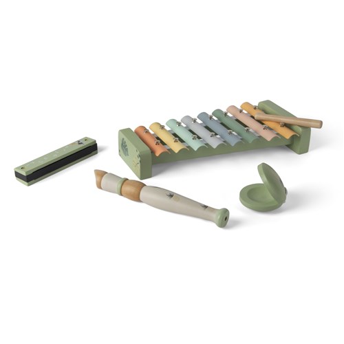 Drewniany zestaw instrumenty muzyczne Dantoy